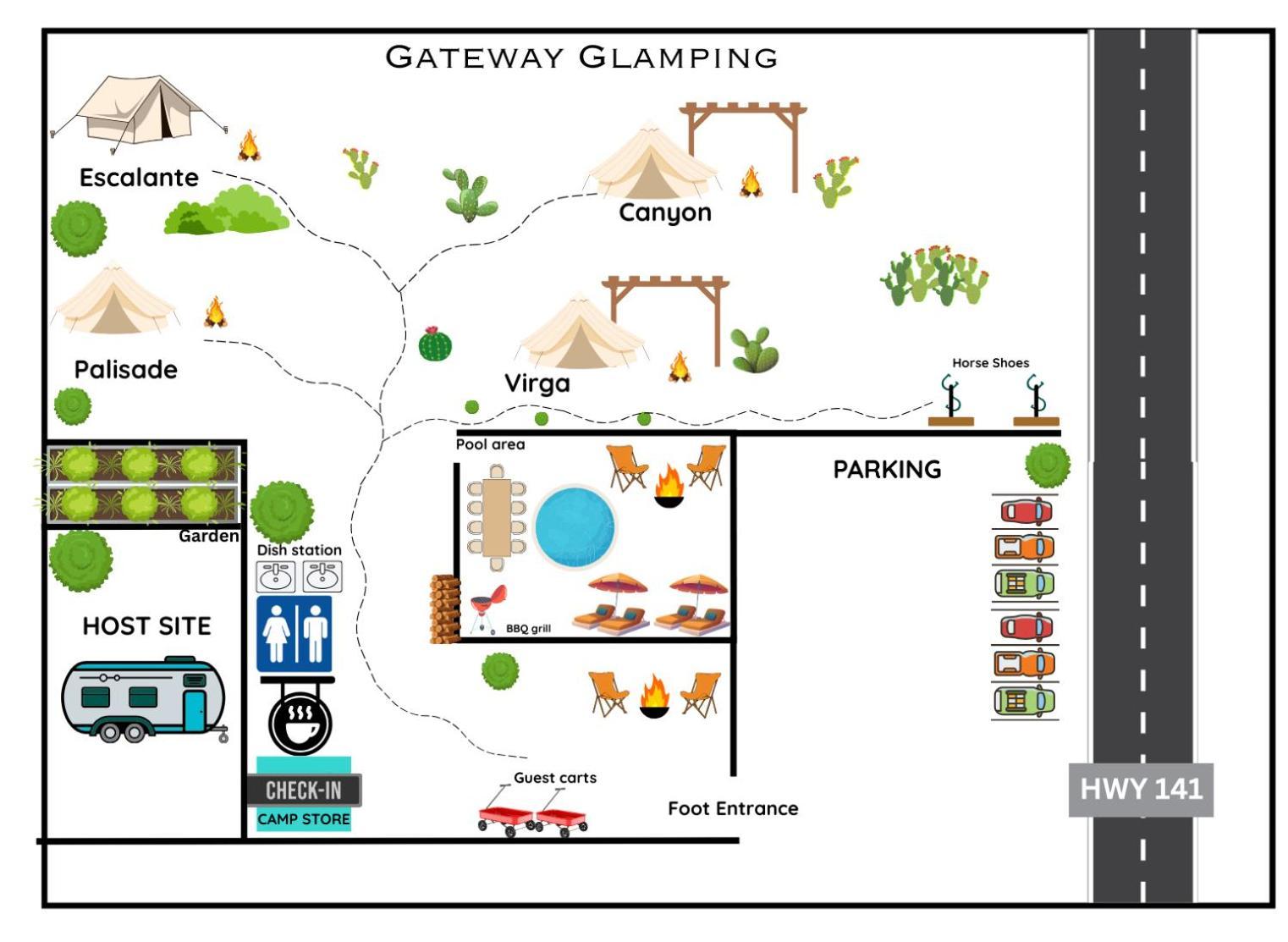 Готель Gateway Glamping Екстер'єр фото